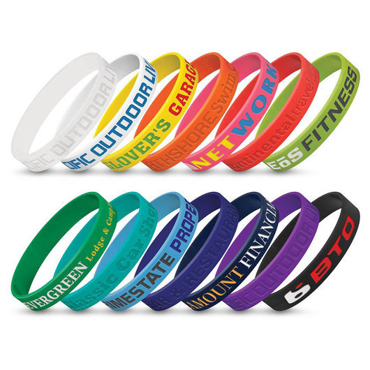 Debossed Silicone Bands Group